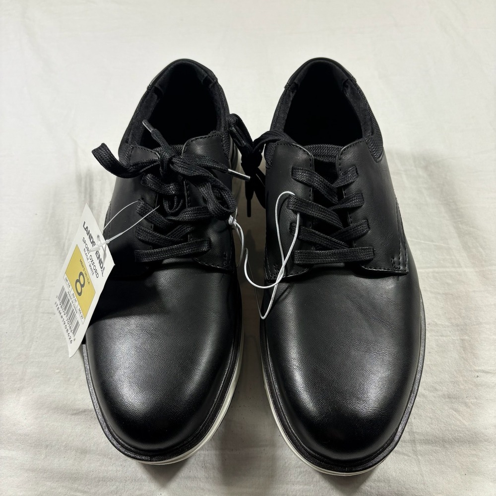 Lands' End Sport Oxford Mens 8 Black NEW‎